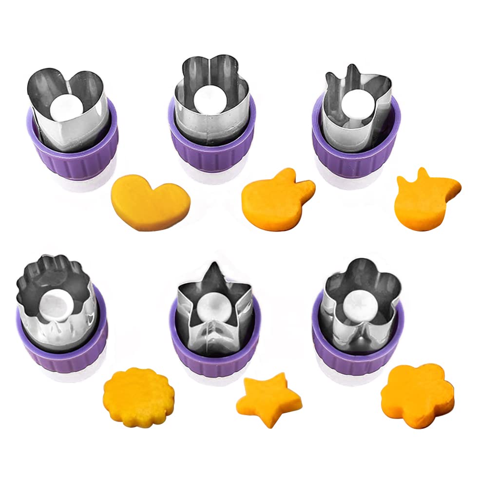 HASTHIP 6Pcs Cookie Cutter Shapes Set, Upgrade Stainless Steel Fruit Cutter Shapes Embossing Mold, Mini Cookie Cutters for Kids DIY Fun Food, Small Cookie Cutters, Vegetable Cutter Shapes HASTHIP 6Pcs Cookie Cutter Shapes Set, Upgrade Stainless Steel Fruit Cutter Shapes Embossing Mold, Mini Cookie Cutters for Kids DIY Fun Food, Small Cookie Cutters, Vegetable Cutter Shapes